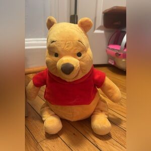 Winnie the Pooh Plush Toy - Red and Tan